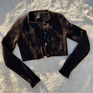 Theory Cashmere Cropped Cardigan
